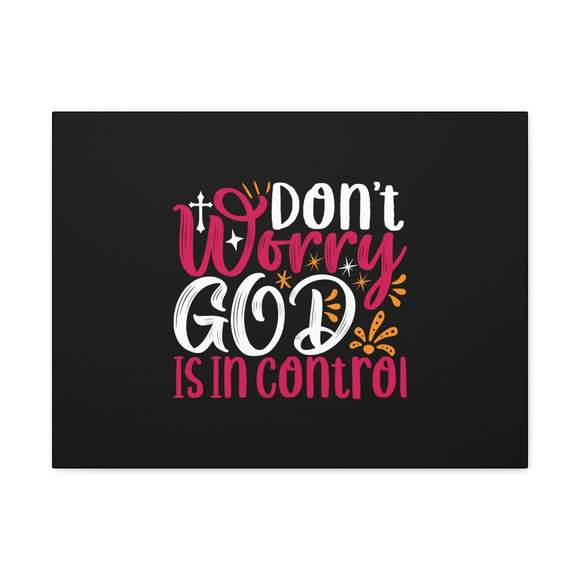 Scripture Sign Don't Worry God Is In Control Proverbs 19:21 Christian Wall Art
